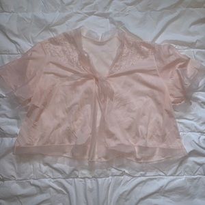 blush pink tie top